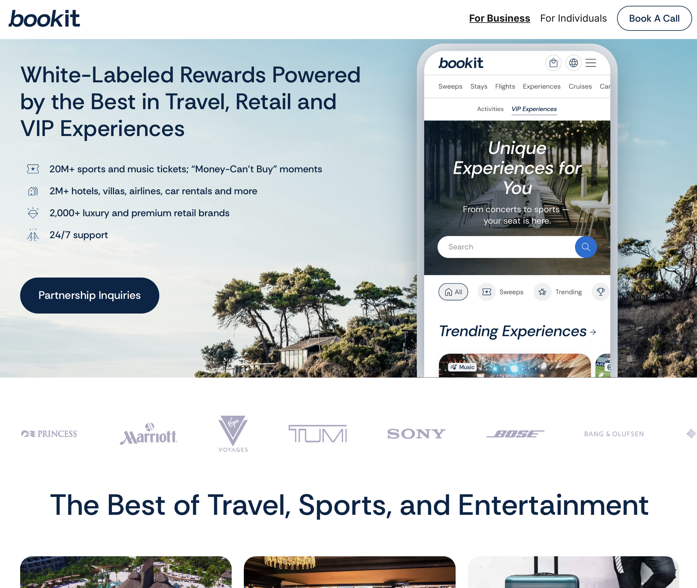 BookIt, white-labeled travel and rewards platform
